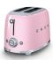 Toaster Smeg - TSF01PKEU, 950W, 6 trepte, roz - 2t