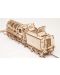 Puzzle 3D din lemn Ugears de 443 piese - Locomotiva cu tender - 6t