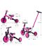 Triciclu cu control parental 4 în 1 Milly Mally - Optimus Plus, roz - 10t