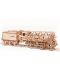 Puzzle 3D din lemn Ugears de 443 piese - Locomotiva cu tender - 1t