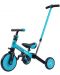 Triciclu cu control parental 4 în 1 Milly Mally - Optimus Plus, albastru - 1t