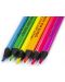 Creioane colorate in culori neon Kidea - 6 culori - 2t