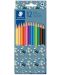 Creioane colorate Staedtler Pattern 175 - 12 culori, sortiment - 1t