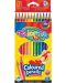 Creioane triunghiulare colorate Colorino Kids - 12 culori - 1t