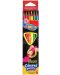 Creioane colorate Colorino Kids - 6 culori, neon - 1t