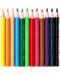 Creioane colorate Deli Enovation - EC114-12, Mini size, 12 culori - 2t