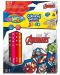 Colorino Marvel Avengers JUMBO Creioane colorate triunghiulare 12 culori +1 (cu ascutitoare) - 1t