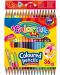 Creioane colorate cu doua capete Colorino Kids - 18 buc - 1t