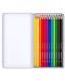 Creioane colorate acuarela Staedtler DJ – 12 culori, cutie metalica - 2t