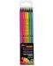 Creioane colorate in culori neon Kidea - 6 culori - 1t