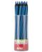 Creion colorat Apli - Jumbo Neon, albastru - 1t