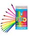 Creioane bicolore Mitama - Fluo, 12 culori - 1t