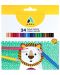 Creioane colorate Adel - 24 culori, lungi - 1t