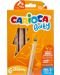 Set creioane colorate Carioca Baby 3 in 1 - 6 culori, cu ascutitoare cadou - 1t