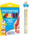 Creioane bicolore Mitama - Jumbo, 10+2 culori - 1t