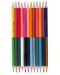 Creioane colorate Kidea - 12 buc, 24 culori, cu doua varfuri - 2t