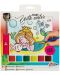 Kit creativ de pictură în apă Grafix Colouring - Sirenă, с 15 de coliи și perie - 1t