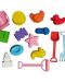 Set de creatie Cese Toys - Nisip kinetic, 2 culori, cu forme - 2t