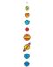 Kit creativ Brainstorm - Sistemul solar din sticlă colorată DIY - 6t