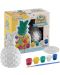 Set creativ Grafix Creative - Ananas pentru colorat, 13 cm, cu 5 vopsele colorate si o pensula - 2t