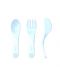 Set tacamuri Twistshake Cutlery Pastel - Albastru, 6luni+ - 2t