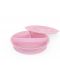 Castron compartimentat Twistshake Plates Pastel - Розова, 6luni+ - 2t