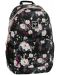 Ghiozdan școlar Ars Una AU-14 - Flowery Black, 27 l - 1t