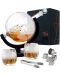 Set de whisky Oak & Steel - Глобус, carafă cu 2 pahare si accesorii - 1t