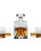 Set de whisky R.O.C.K.S - carafă cu 4 pahare și răcitoare cu piatră - 1t
