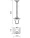 Suspensie pentru exterior Smarter - Edmond 9156, IP44, 240V, E27, 1x28W, negru - 2t