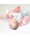 Pernă pentru somn lateral BabyJem - Iepuraș, roz  - 2t