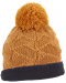 Pălărie de iarnă din lână cu pompon Sterntaler - 53 cm, 2-4 ani, galben - 3t