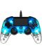 Controller Nacon pentru PS4 - Wired Illuminated Compact Controller, crystal blue - 1t
