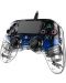 Controller Nacon pentru PS4 - Wired Illuminated Compact Controller, crystal blue - 5t