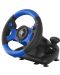 Volan cu pedale Genesis - Seaborg 350, pentru PC/Console, negru/albastru - 4t