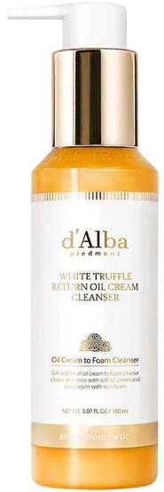 D'Alba White Truffle Ulei de curățare facială, 150 ml