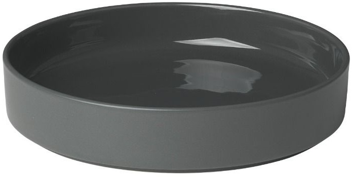 Farfurie adâncă Blomus - Pilar, 20 cm, 680 ml, gri-verde