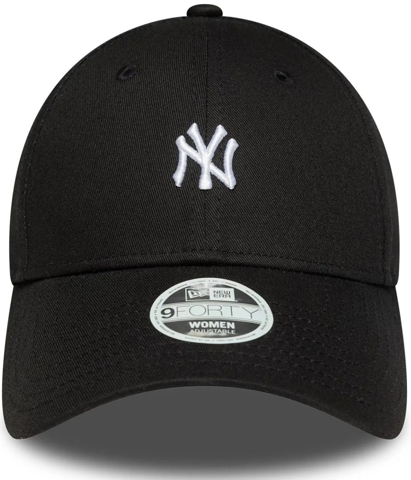 Șapcă de damă cu cozoroc New Era - New York Yankees MLB Mini Logo 9FORTY, negru/alb