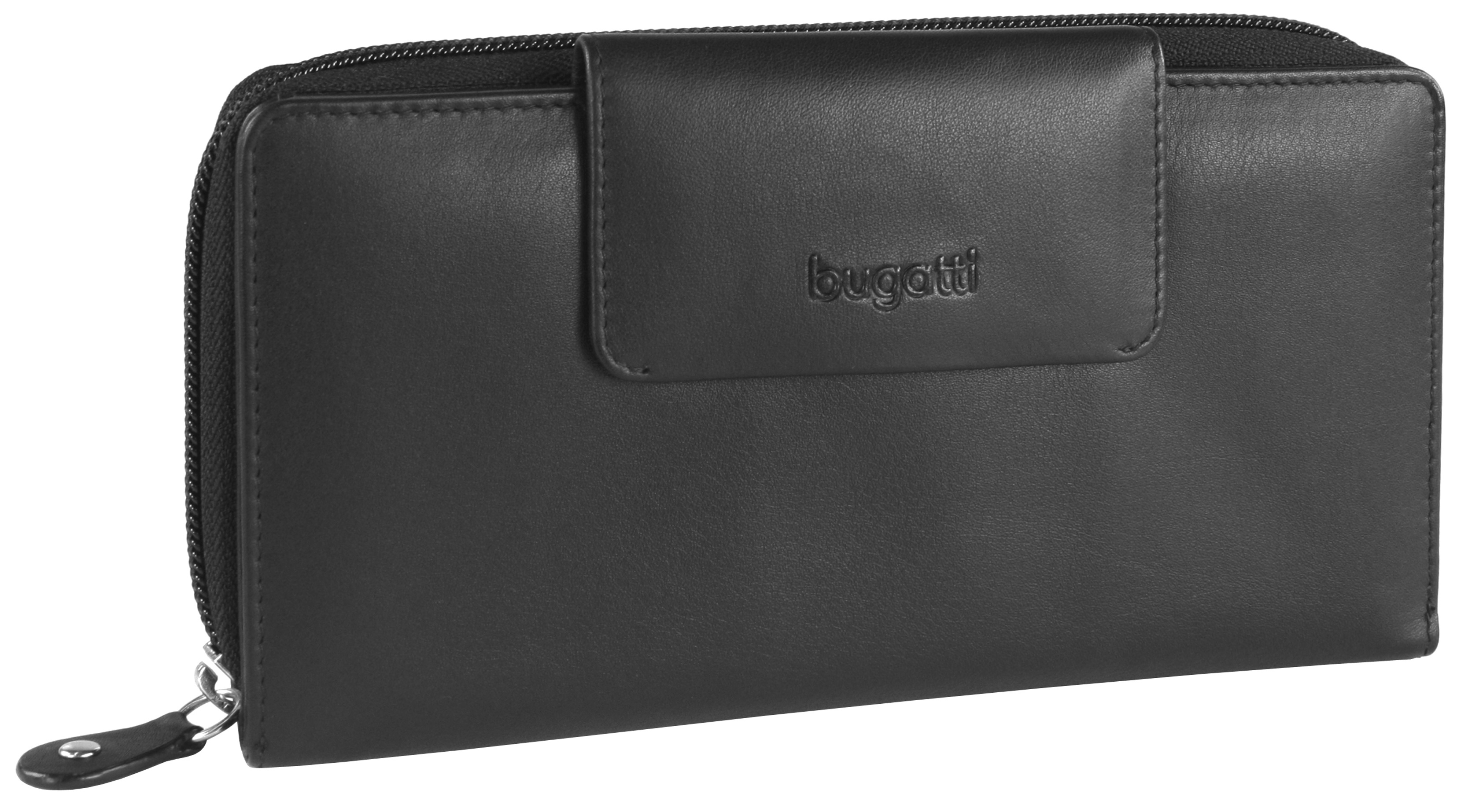 Portofel din piele pentru femei Bugatti Vertice - 24CC, negru