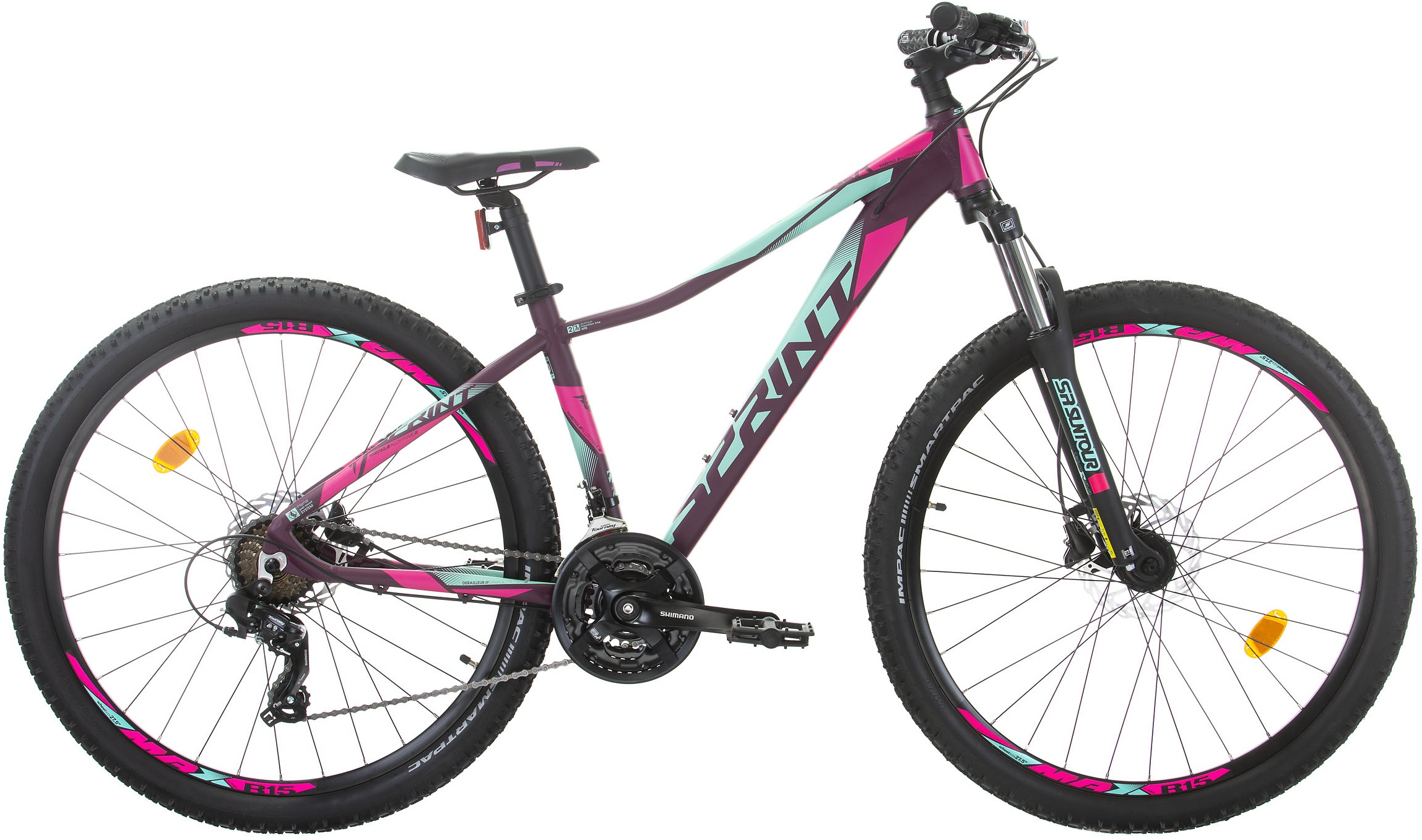 Bicicletă montană pentru femei cu viteze SPRINT - Maverick Pro Lady, 27.5", 480 mm, mov