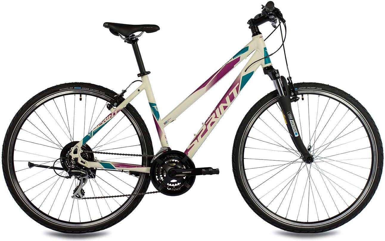 Bicicletă de damă cu viteze SPRINT - Sintero, 28'', 440 mm, alb