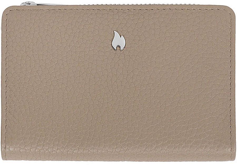 Poșetă de damă  Zippo Signature - RFID protecție, cu nasture, bej