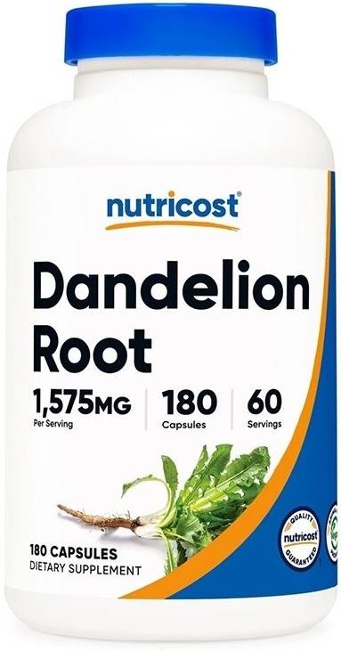 Dandelion Root, 1575 mg, 180 capsule, Nutricost