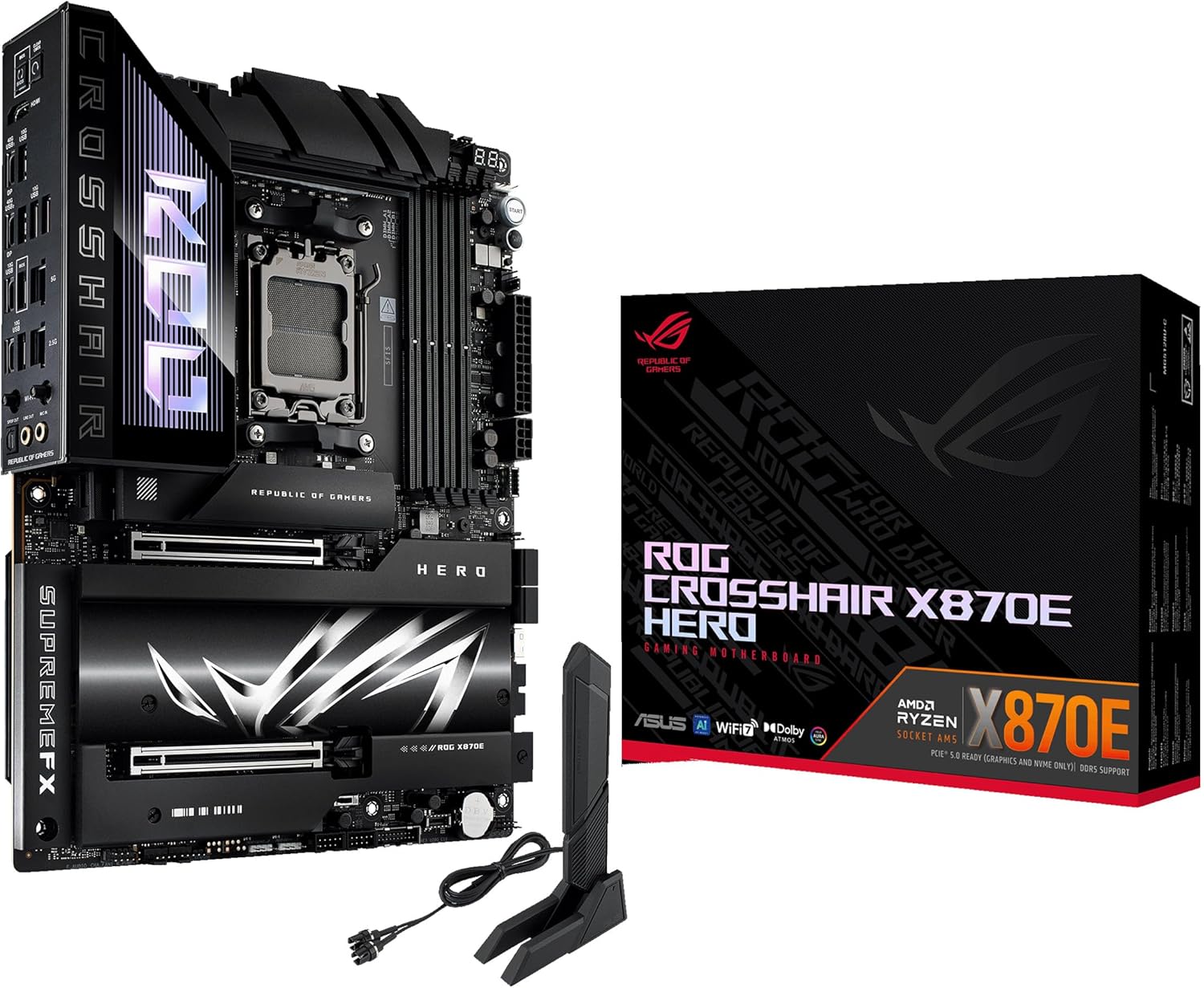 Placă de bază ASUS - ROG Crosshair X870E Dark Hero, AMD, AM5