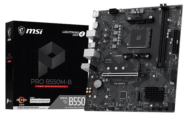 Placă de bază  MSI - PRO B550M-B, AM4