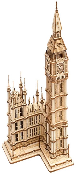 Puzzle 3D din lemn Robo Time din 220 de piese - Big Ben