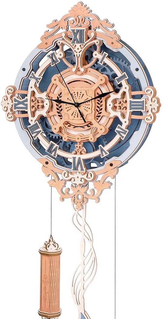 Puzzle 3D din lemn Robo Time din 231 de piese  - Ceas de perete Note romantice