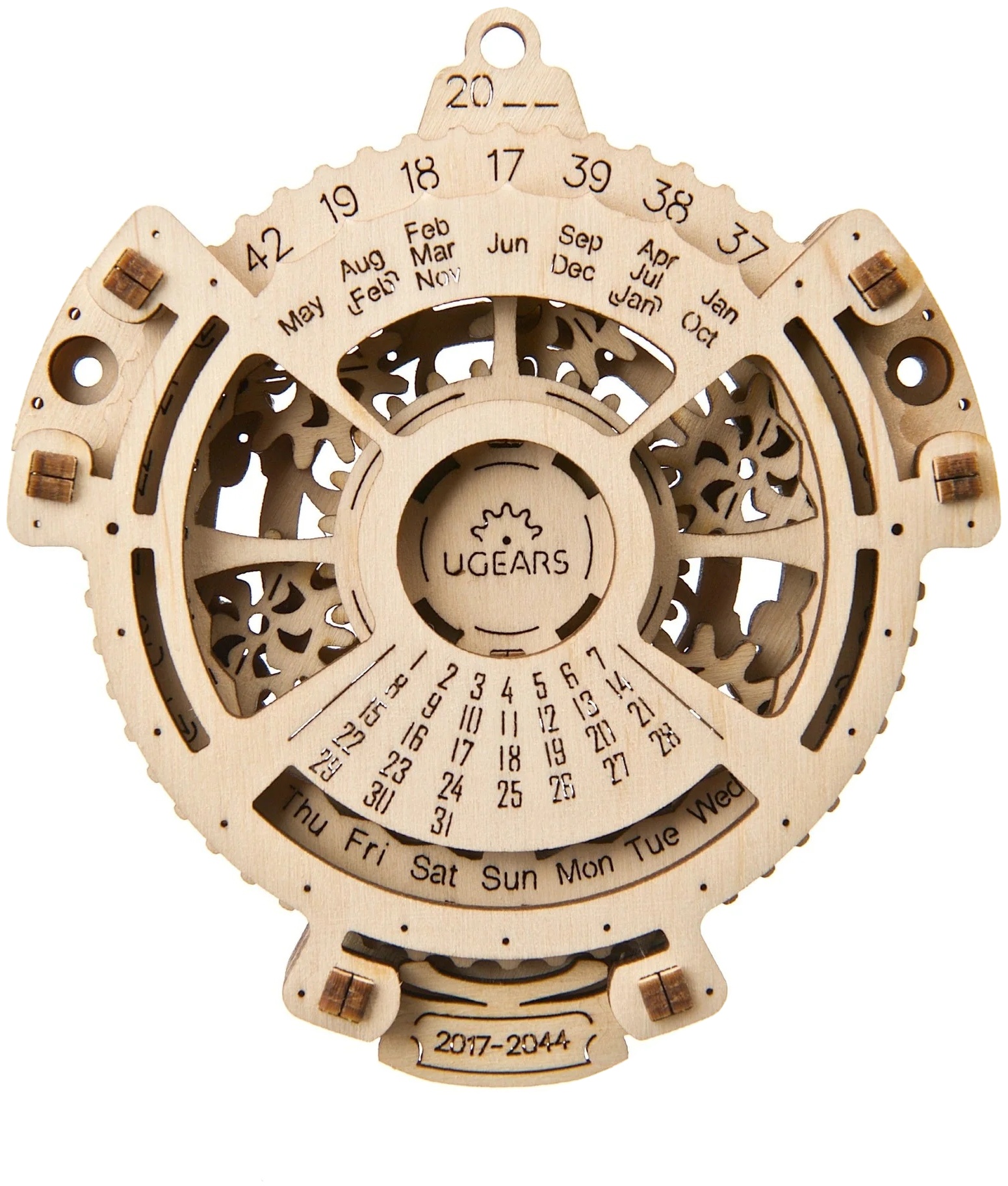 Puzzle 3D din lemn Ugears din 24 piese - Calendar 2.0
