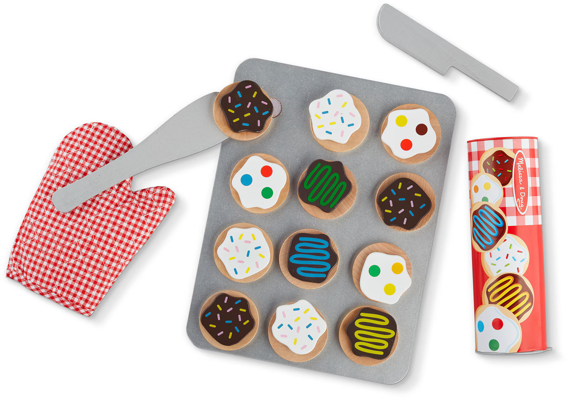 Set de joacă din lemn Melissa & Doug - Fursecuri, 29 piese