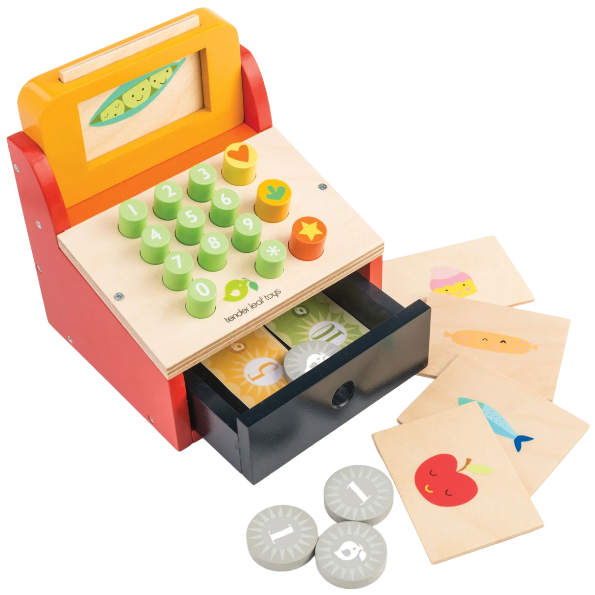 Set de joaca din lemn  Tender Leaf Toys - Casă de marcat